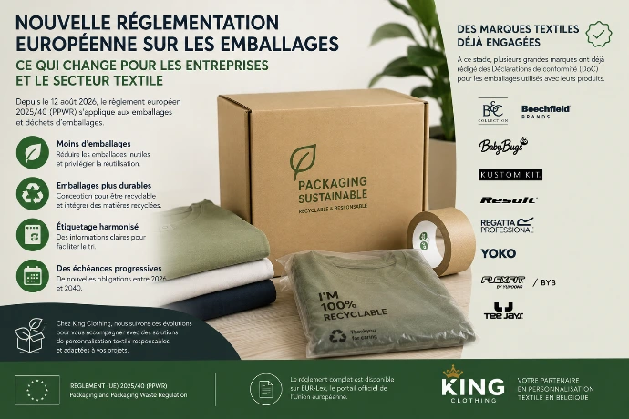 Infographie textile et PPWR