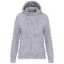 KARIBAN K464 - SWEAT SHIRT ZIP CAPUCHE FEMMES