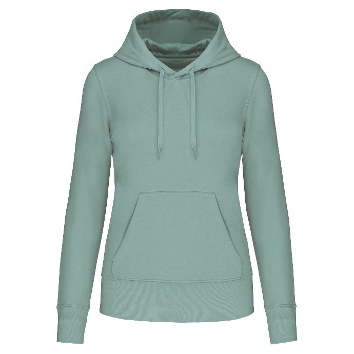 KARIBAN K4028 - SWEAT-SHIRT ÉCORESPONSABLE À CAPUCHE FEMME