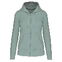KARIBAN K4031 - SWEAT-SHIRT ÉCORESPONSABLE ZIPPÉ À CAPUCHE FEMME