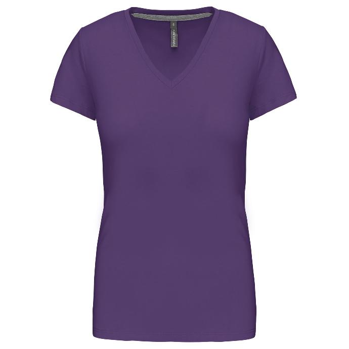 KARIBAN K381 - T-SHIRT COL V MANCHES COURTES FEMME
