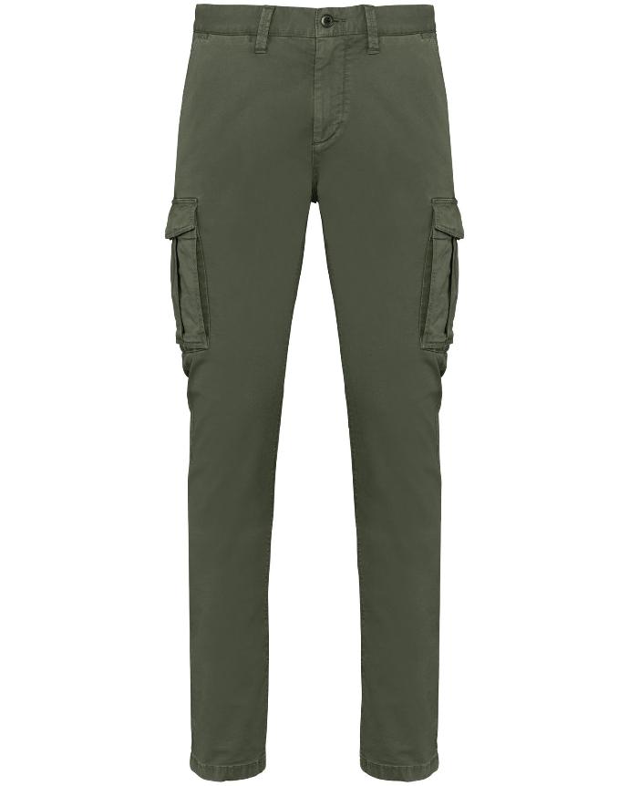 NATIVE SPIRIT  NS740 - PANTALON CARGO ÉCORESPONSABLE DÉLAVÉ HOMME