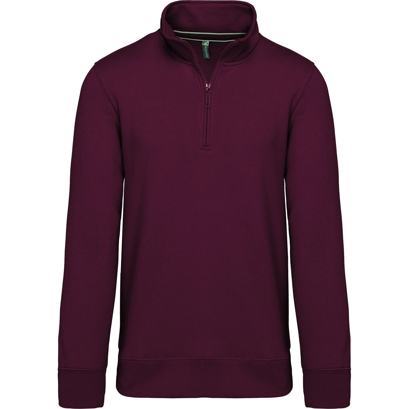 KARIBAN K487 - SWEAT-SHIRT COL ZIPPÉ HOMME 