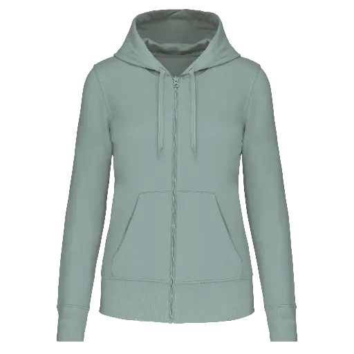 KARIBAN K4031 - SWEAT-SHIRT ÉCORESPONSABLE ZIPPÉ À CAPUCHE FEMME