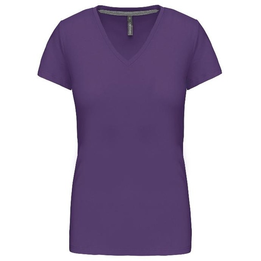 KARIBAN K381 - T-SHIRT COL V MANCHES COURTES FEMME